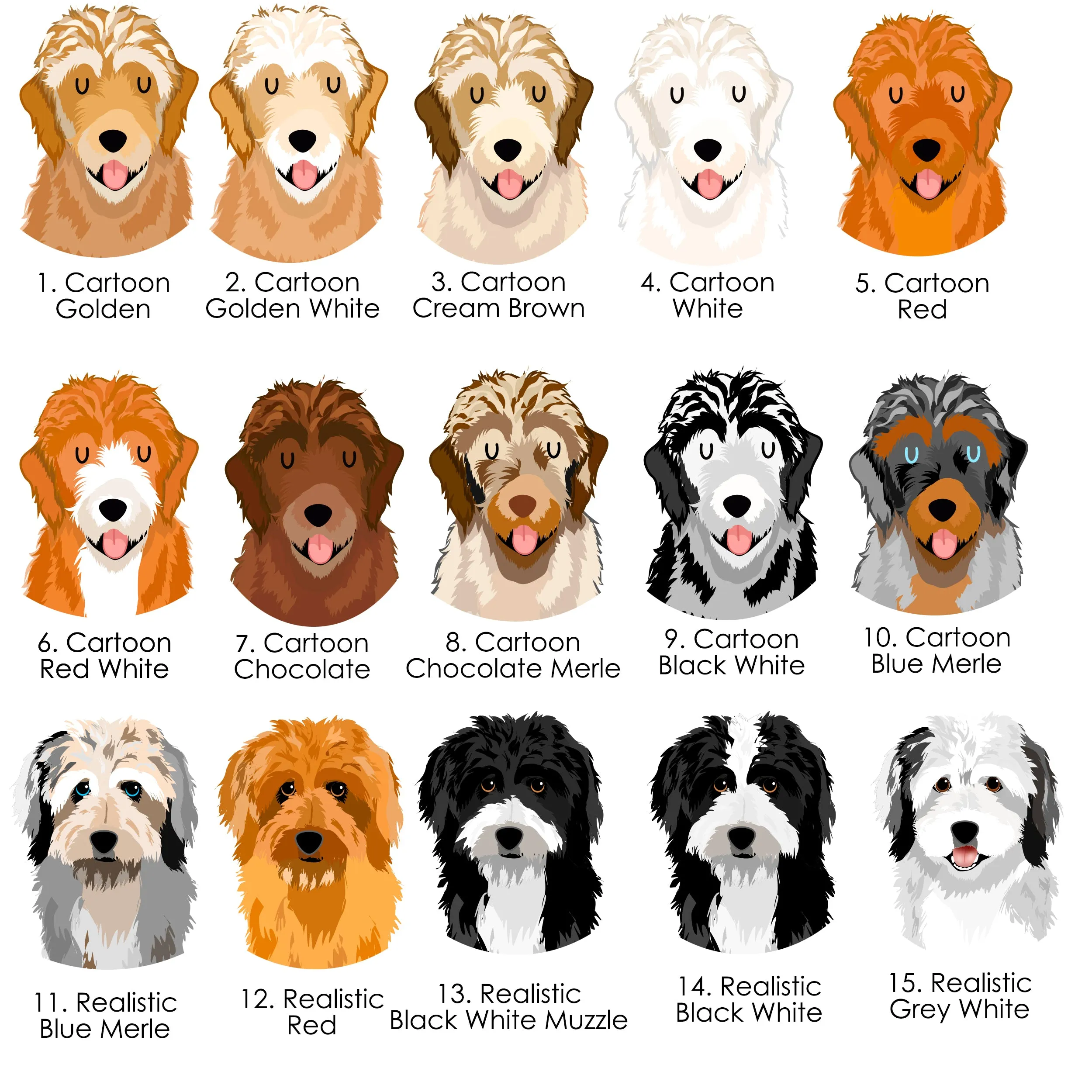 Aussiedoodle Personalised Dog ID Tag