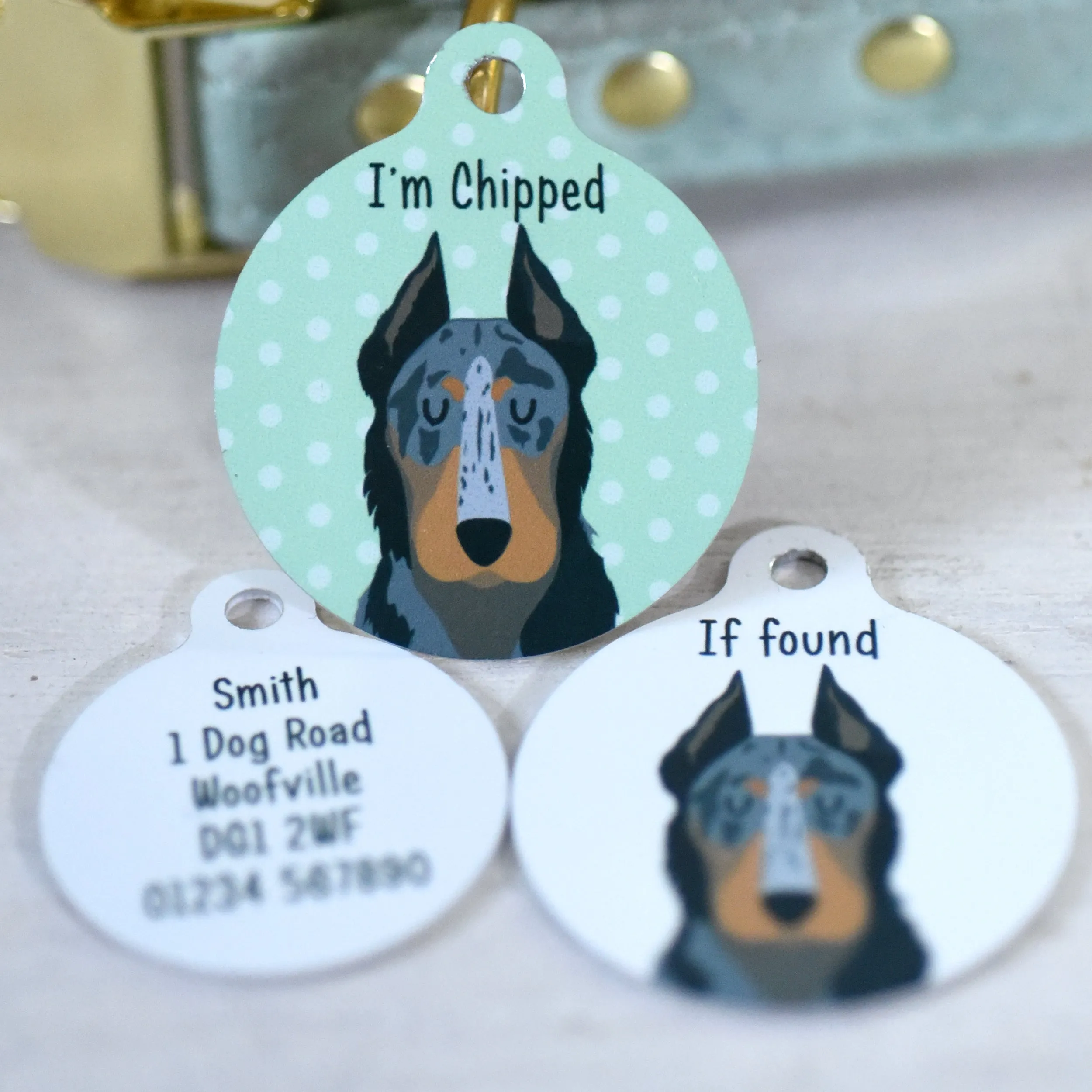 Beauceron Personalised Dog ID Tag