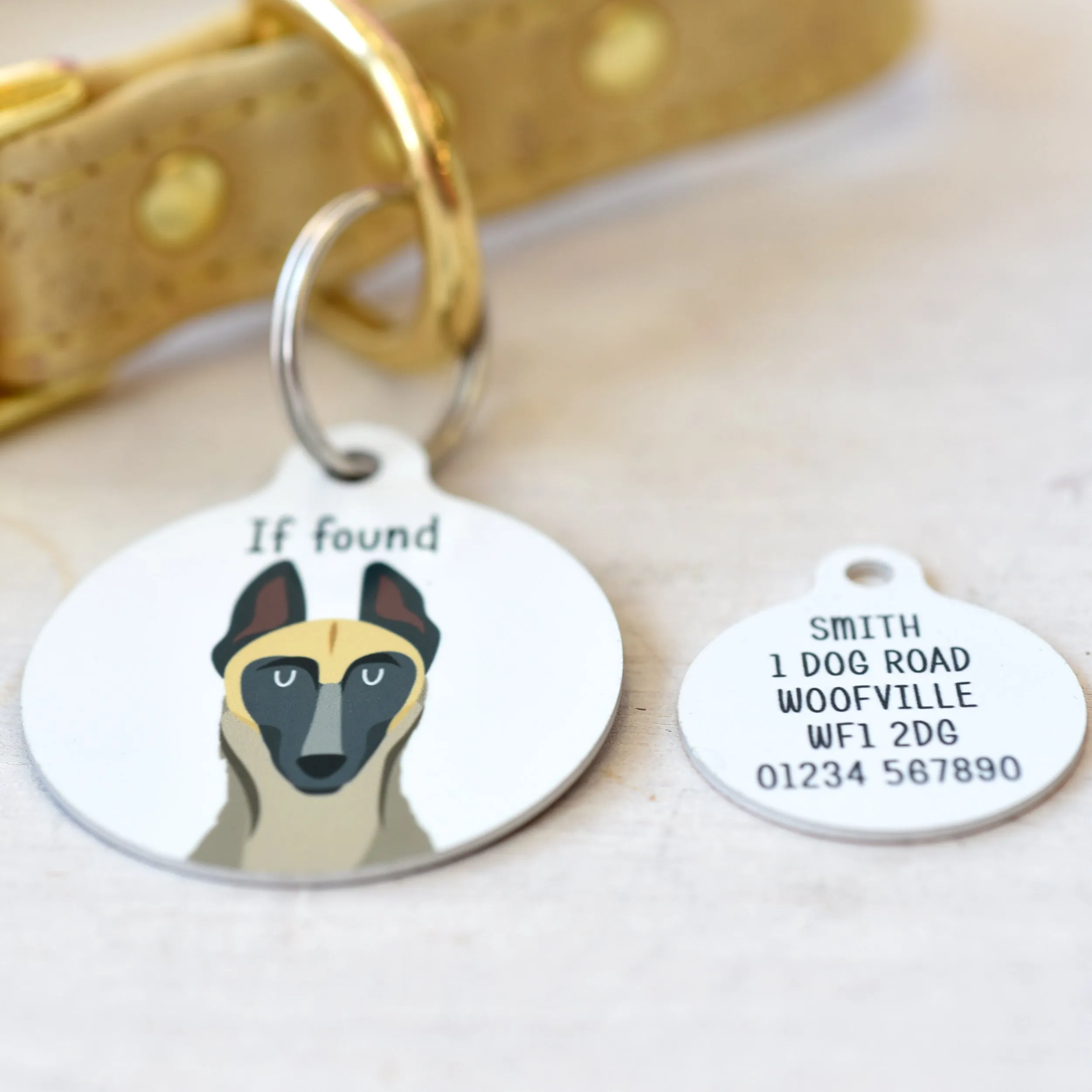 Belgian Malinois Personalised Dog Tag