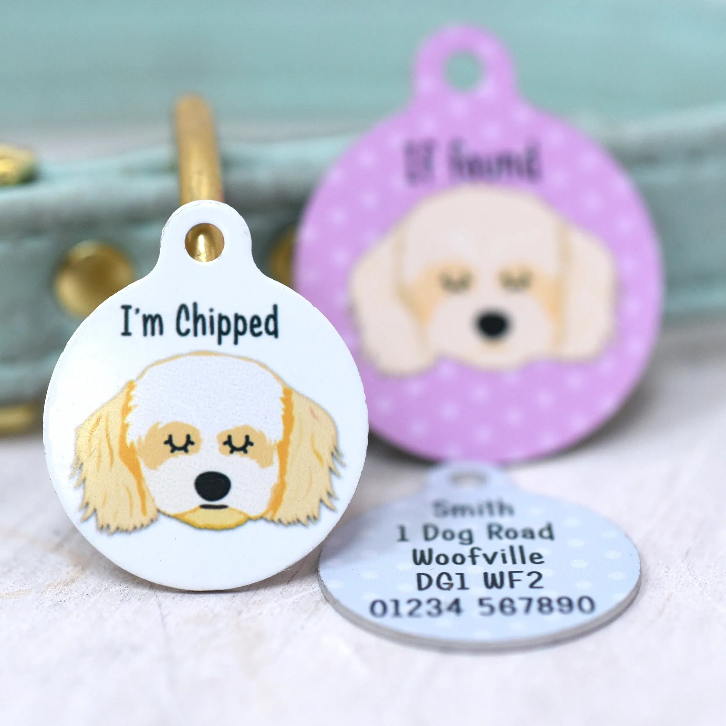 Cavachon Personalised Dog Tag