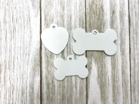 Sublimation Aluminum Pet ID Tag